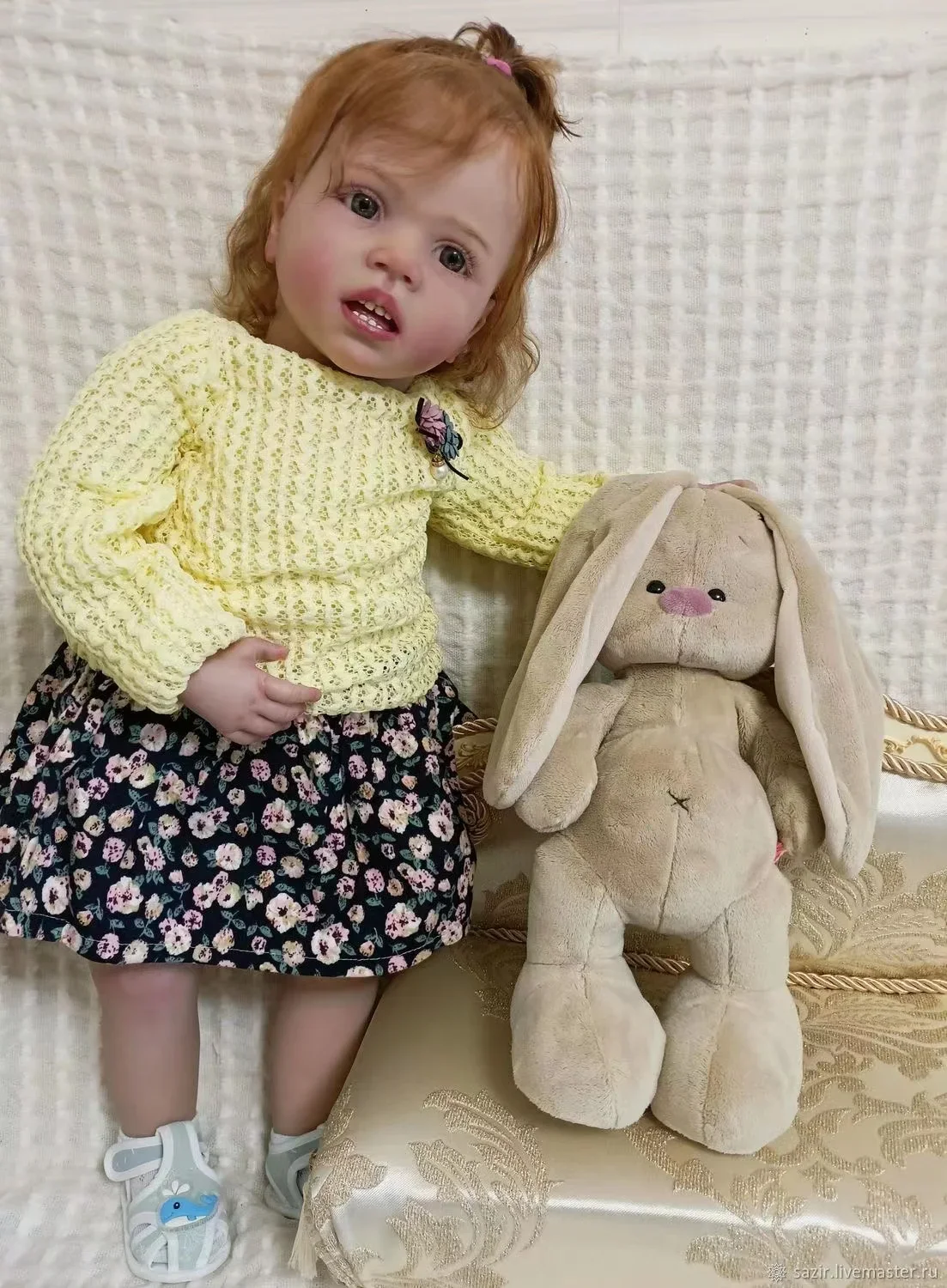 SINO-BB Personalizowana, limitowana edycja 73cm Reborn Baby Wini z ręcznie wszczepionymi włosami, gotowa lalka, prezent na Boże Narodzenie