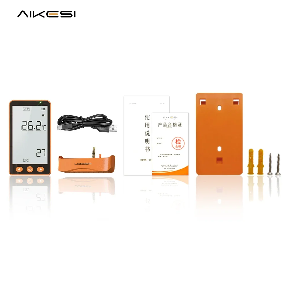 AIKESI GSP-70S Plug and Play Freight Temperature Recorder Mini Single Use USB Data Trace Temperature Loggers