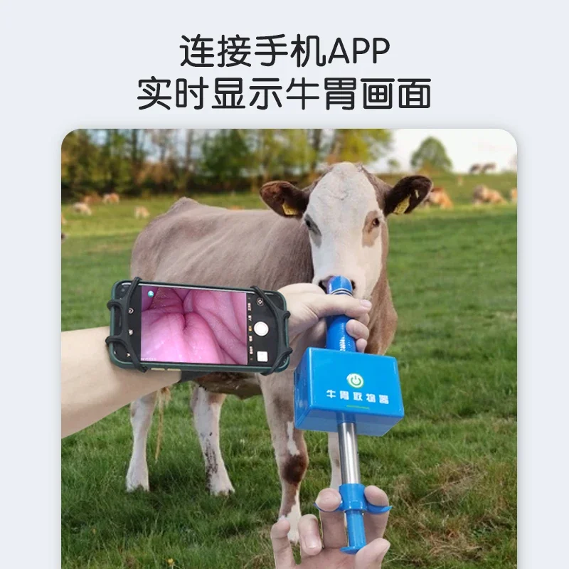 Cattle Stomach Extractor, Cattle Gastroscope Gripper, High-definition Visual Rumen Sight Glass, Cow Stomach  Body Extractor