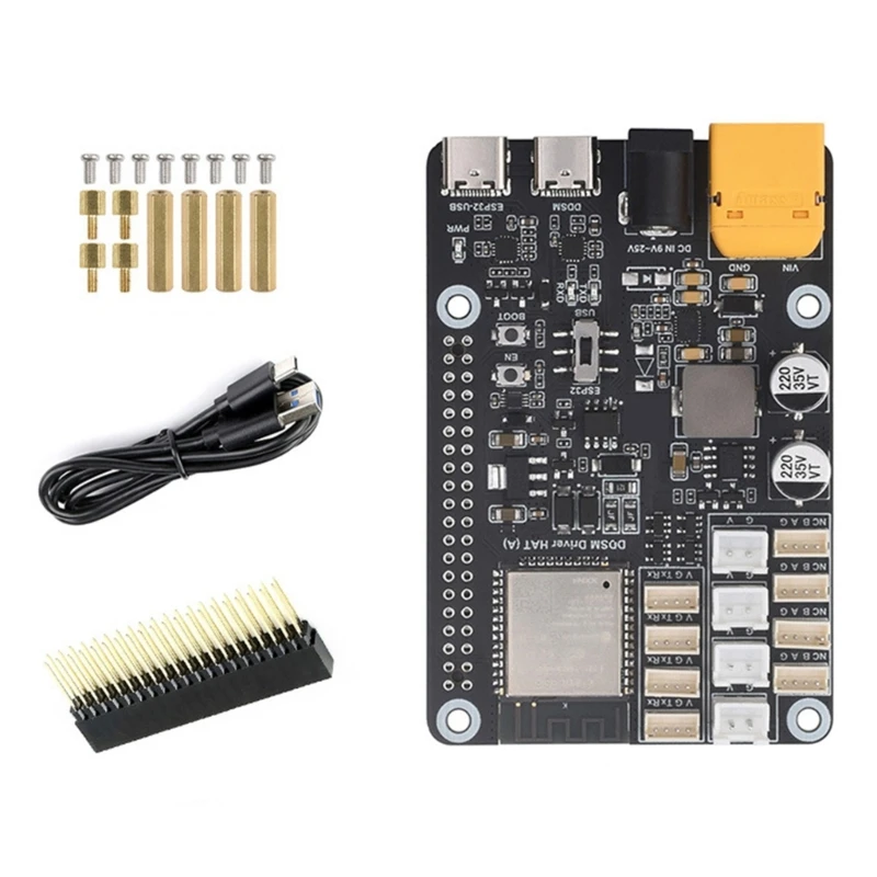 Hub Motor Board for Robotics Enthusiasts with 4CH DDSM115 and DDSM210