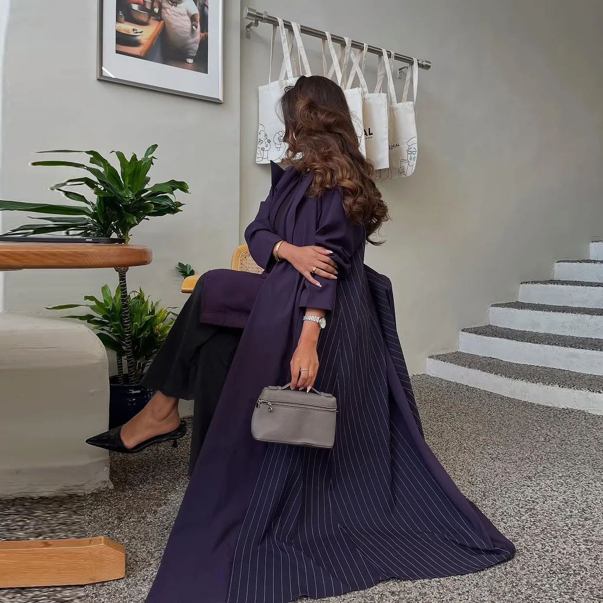 

Modest Muslim Kimono Cardigan Open Abaya New Elegant Dubai Dress Eid Ramadan Kebaya Caftan Marocain Femme Robe Islam Jalabiya