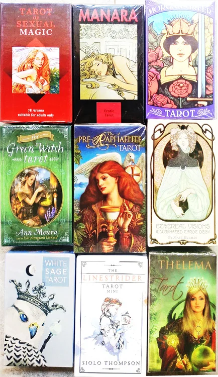 400styles Tarot Cards Deck Game Oracle Cards Party Table Board Game Fortune-telling Oracle Gift With PDF Guidebook