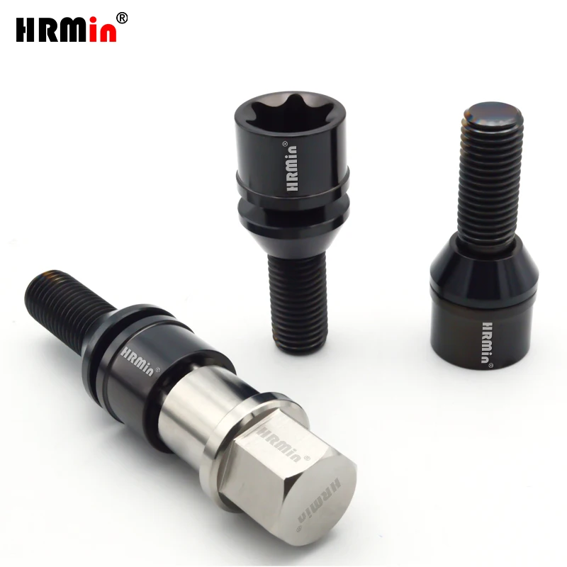 

HRMin Gr.5 titanium 10.9 grade Conical seat anti-theft free washer wheel bolt M12*1.5*28/35mm for BMW Lotus etc.