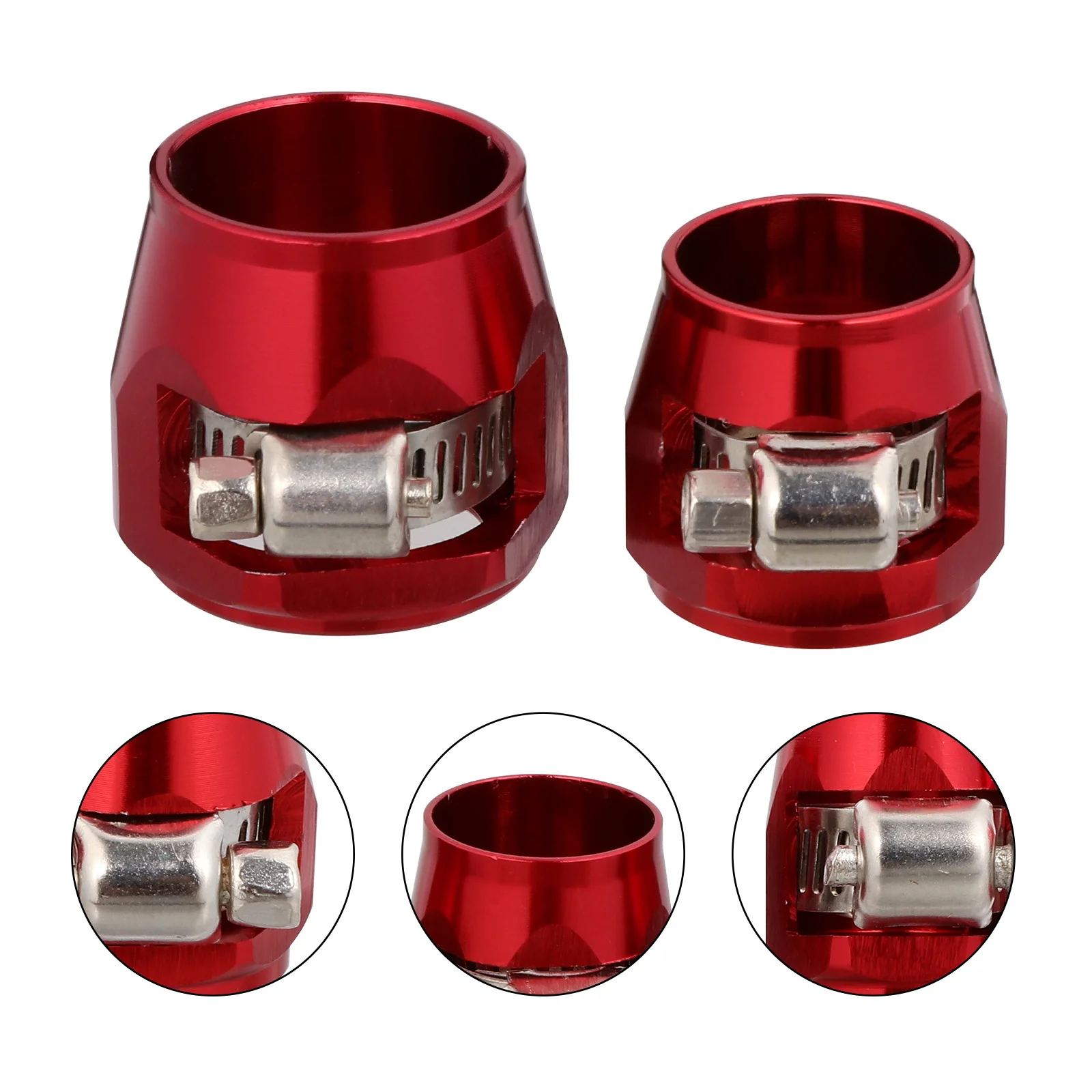 

2pcs Aluminum Alloy Fuel Hose Repair Clamp For Car Oil Tube Sealing Auto Accessories Leak Proof Hose Clamps Engine Parts