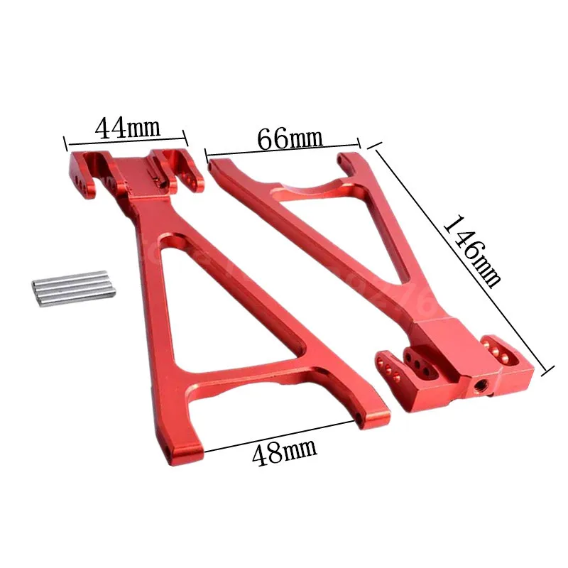 Brazo de suspensión inferior trasero para coche A control remoto, aleación de aluminio, 5333 para modelos A escala 1/10, Hobby Traxxas e-revo Revo 3,3, Buggy, 2 piezas