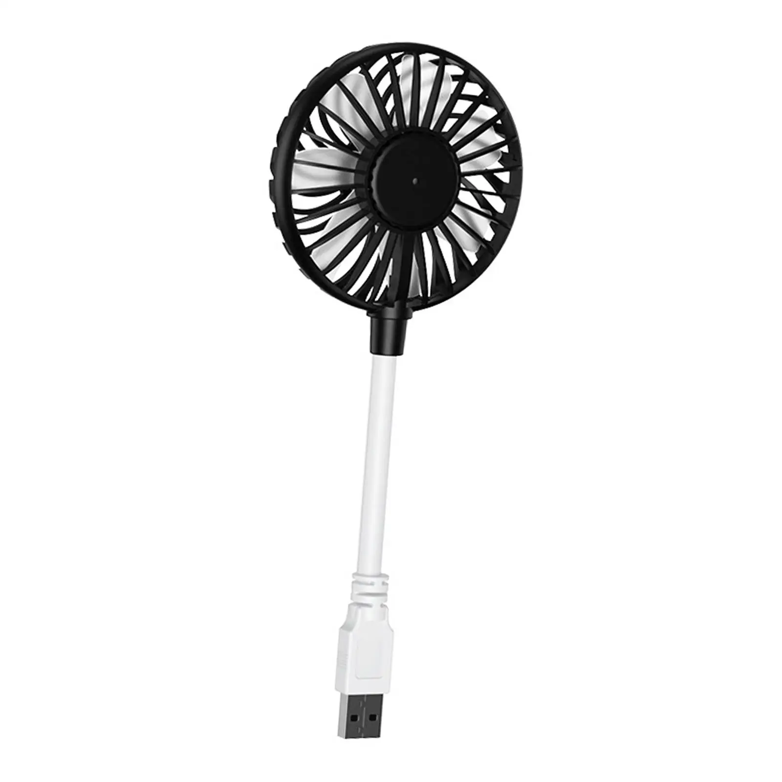 Usb Fan 5V 1a Kleine Persoonlijke Ventilator 360 ° Rotatie Buigbare Kabel Zak Ventilator Mini Cool Ventilator Voor Hete Zomer Lichtgewicht Multifunctionele