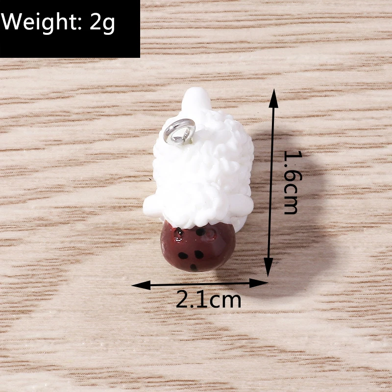 Tusember 10 Stück 3D Cartoon Tieranhänger Niedliche Harz-Bienenanhänger für Schmuckherstellung Ohrringe Halskette DIY Handwerk – Detail 6