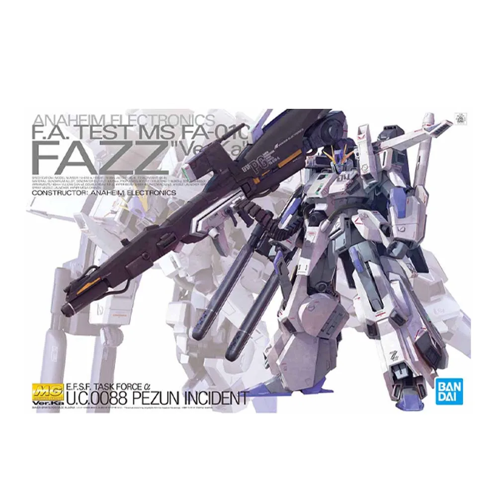 Oriaginal Bandai Mg Fazz Ver.ka 1/100 Anime Movie Action Figures Model Toys Gift