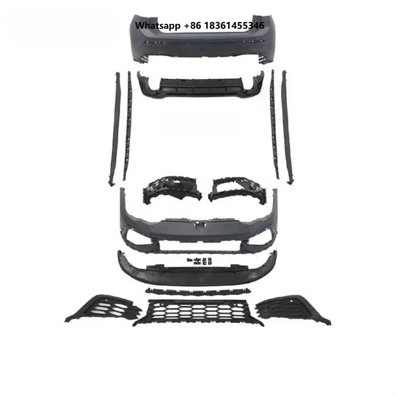 With Front Lip Front Rear Bumper Auto Exterior Upgrade Parts High Quality G TI CS Style Body Kit