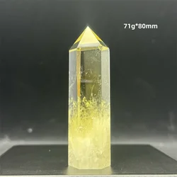Natural Citrine Obelisk Quartz Wand Home Decoration Reiki Healing Meditation Spiritual Energy Prayer Magic Wand