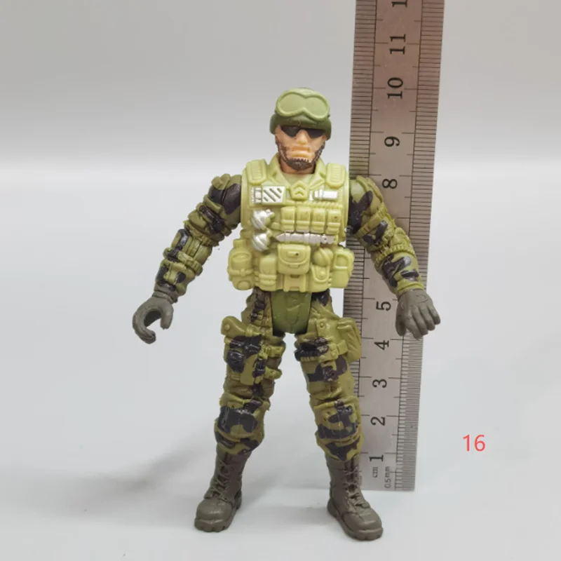 

1:18 Scale Special Forces Soldier 3.75 inch Movable Figures Static Display Gift Ornament