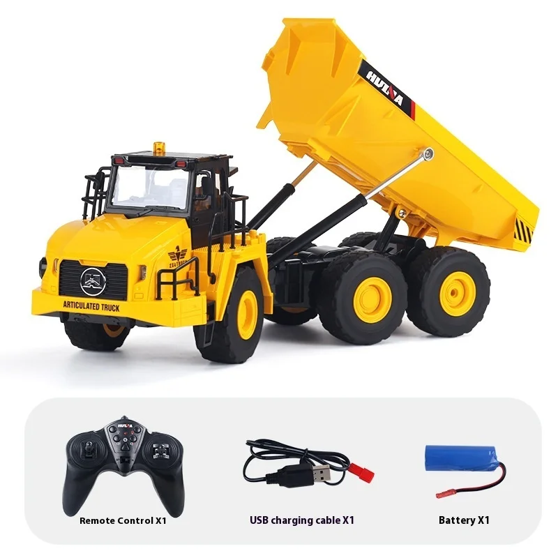 

1:16 RC Excavator Cars HUINA 1553 9CH 2.4G Trucks Dumper Radio Controlled Car Electric Vehicle Tractor Model Toys for Boys Gift