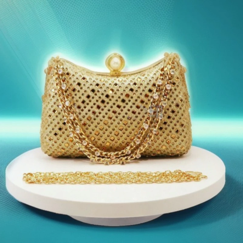 

Diamond Encrusted Dinner Bag Fashion Versatile Celebrity Banquet Wedding Luxury Messenger Elegant Evening Bag Sacs Marques Luxes