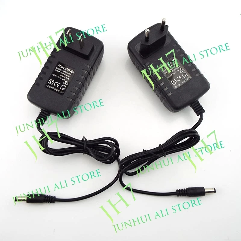 12V 3A plug 3000MA AC 100V-240V DC Charger Adapter Power Supply Converter wall charging Transformer 5.5 for CCTV LED Strip B1