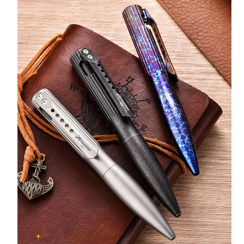 Imagem -06 - Portátil Titanium Bolt Descompressão Assinatura Pen Colorido Auto-defesa Edc Tactical Pen Pioneer Personaliza Novo