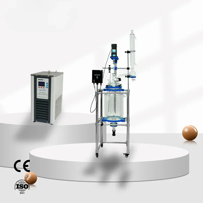 20L 50L Liter High Pressure New Filter Glass Jacketed Laboratory Extraction Reactor Vessel