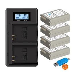 Batería BLN-1 BLN 1 PS-BLN1 de 2280mAh + cargador USB dual para Olympus OM-D E-M1, Olympus Pen F, OM-D E-M5, PEN E-P5, OM-D, HLD-6