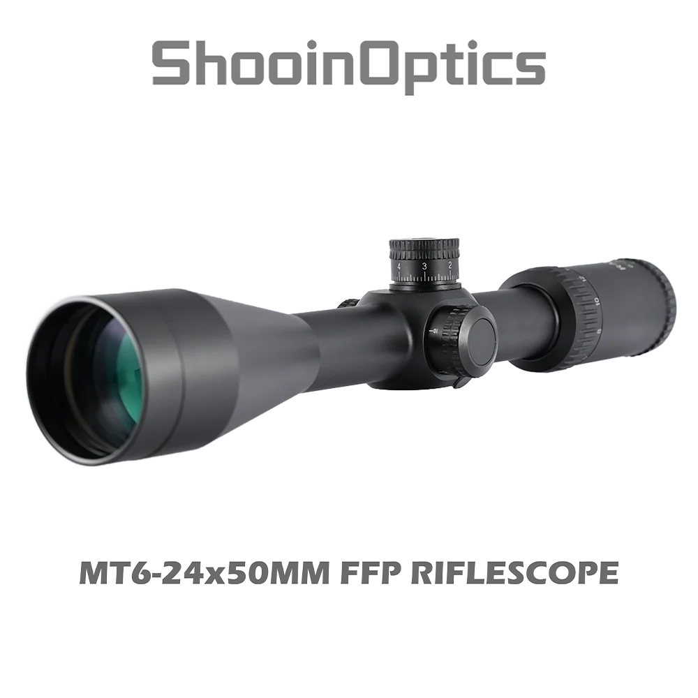 Shooin Optics MT 6-20X50 (FFP) First Focal Plane Scope 30mm Ring 1/8 MOA For Hunting Riflescope