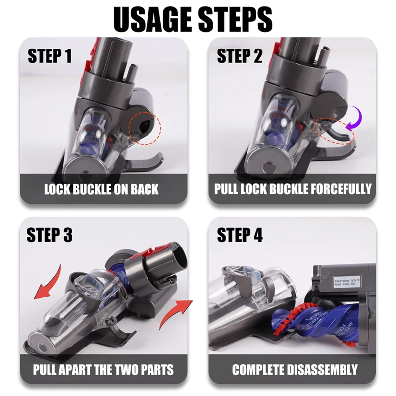 

Антимини-моторизованная насадка для V7 V8 V10 V11 V15, вакуумные насадки, щетка для клещей для диванов, кроватей, автомобильных сидений-A99X
