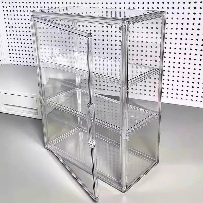 acrylic-cup-holder-transparent-storage-box-desktop-display-stand-multi-layer-cup-organizer-dust-proof-display-cabinet