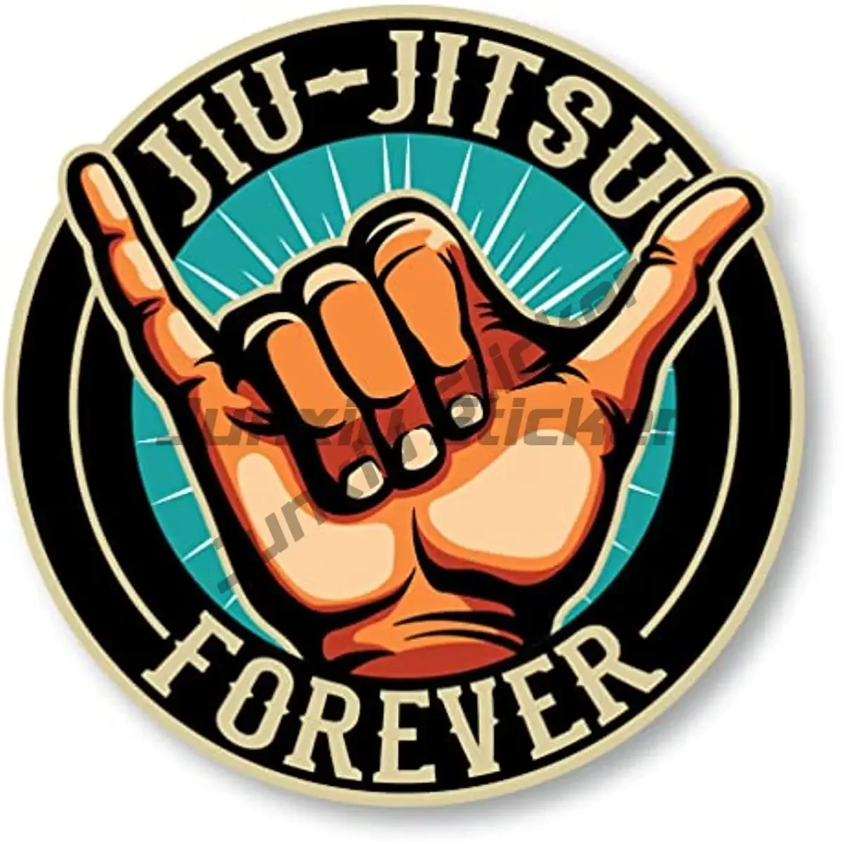 Bjj Jiu Jitsu FOREVER FIGHT CLUB Car Stickers and Decal Travel Stickers Laptop Luggage Suitcase Motor Car Bike Decals Kids Toy