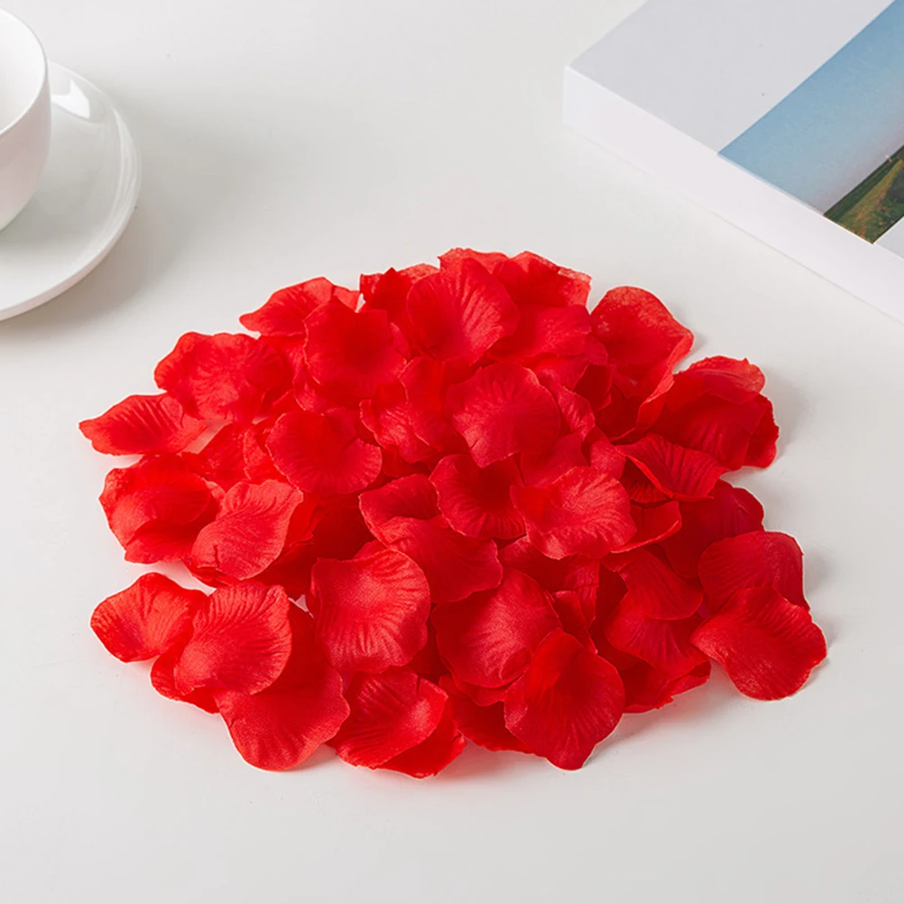 

1 set Simulation Rose Petals Wedding Decor Fake Flower Non woven Fabric Party Favors Valentine Decoration Classic Color