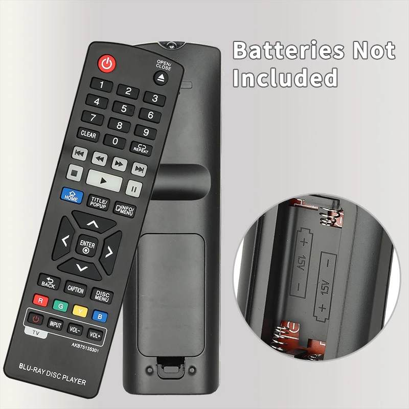 Dla AKB75135301 LG-Blu-ray-Disc-Player-Remote-Control-Replacement, For LG Blu-ray Disc Player BPM33 BPM55 BPM54 BPM53 BP440