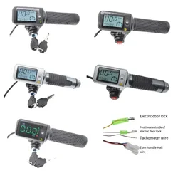 Electric Vehicle Throttle Grip 36-60V Electric Scooter Throttle Grips LCD Display Replace Parts Ebike Accessories