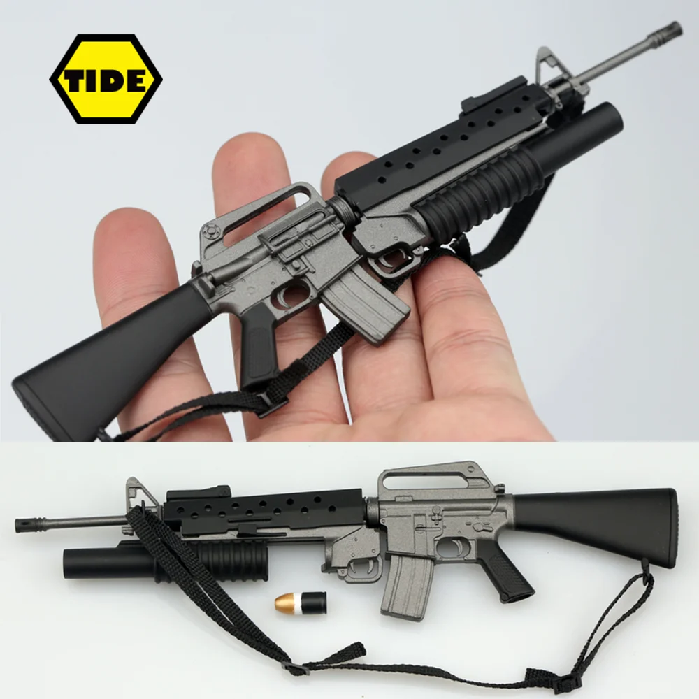 M16 M16A1 M203 M16A2 1/6 Scale Soldier Weapon Firearms Model Military Accessories Rifle Gun Toys for 12