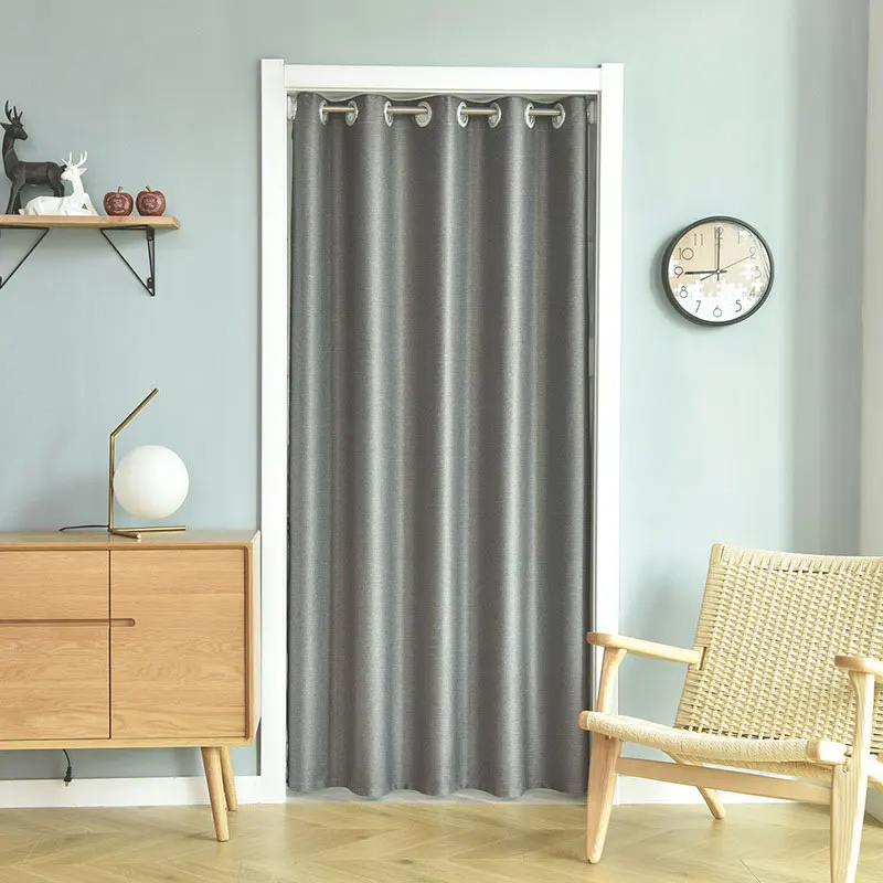 Solid Color Shading And Thermal Insulation Partition Door Curtain, Wardrobe Door Curtain, Bedroom And Living Room Door Curtain