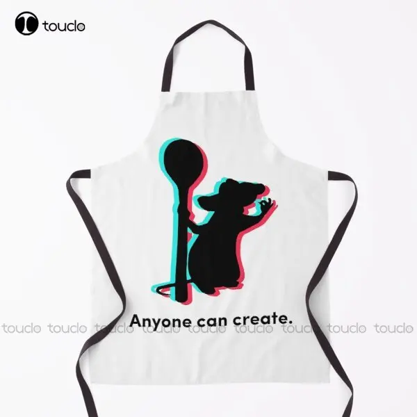 Anyone Can Create Ratatouille Remy Apron Men Apron For Women Men Unisex Adult Garden Kitchen Household Cleaning Custom Apron New