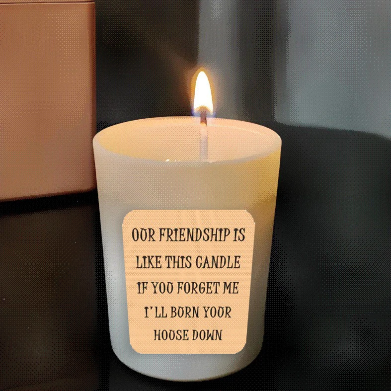 

10pcs Humor Candle Label Stickers Vinyl Candle Sticker for Funny Birthday Gifts Mock Waterproof Vinyl Stickers