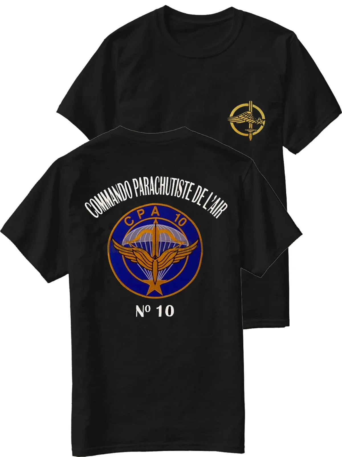 French Army CPA 10 Air Paratrooper Commando T-Shirt New 100% Cotton Short Sleeve O-Neck Casual Mens T-shirt