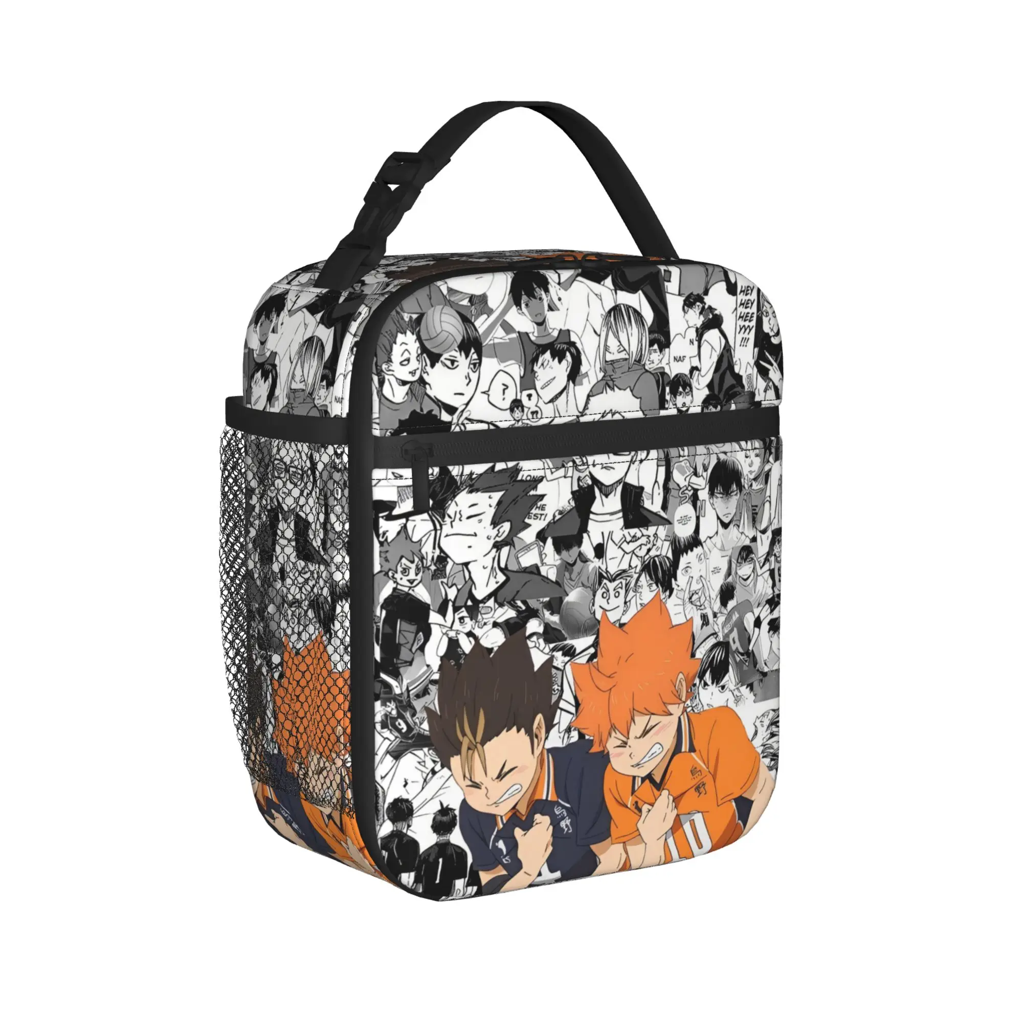 Haikyuu  Insulated Lunch Bag Thermal Bag Reusable,Lunch Container Volleyball Manga High Capacity Tote Lunch Box Food Handbags