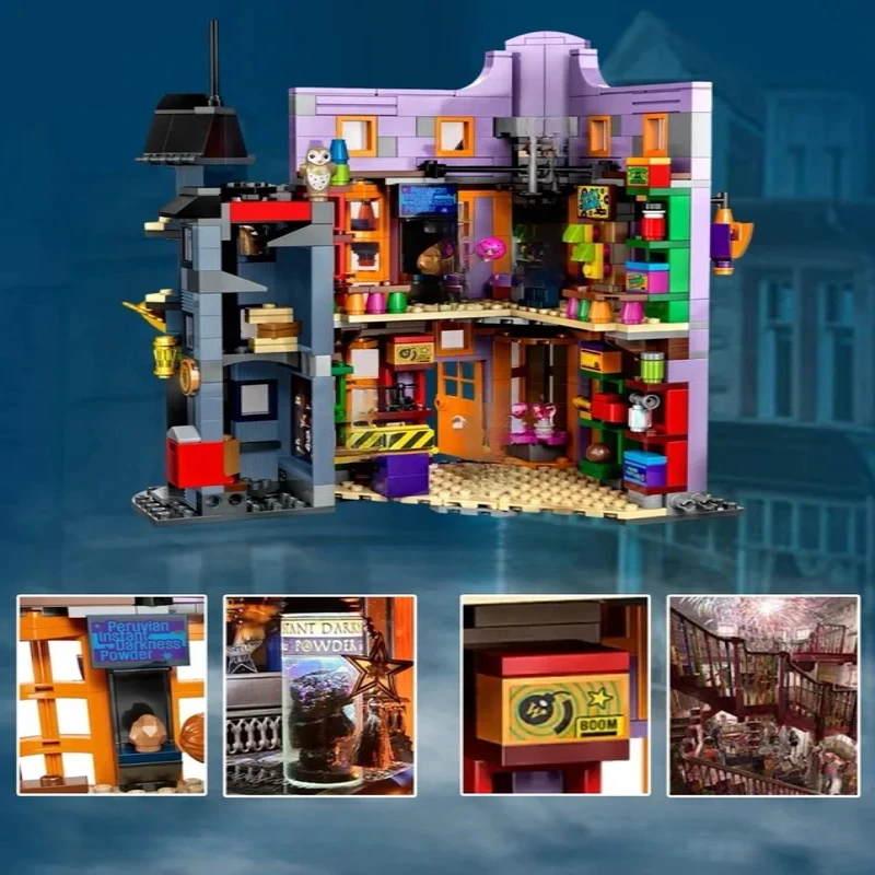 بيع كبيرة اللبنات ويزلي الخدع السحرية ورشة عمل ديكور المنزل السحري هدايا عيد الهالوين وعيد الميلاد وأعياد الميلاد #5