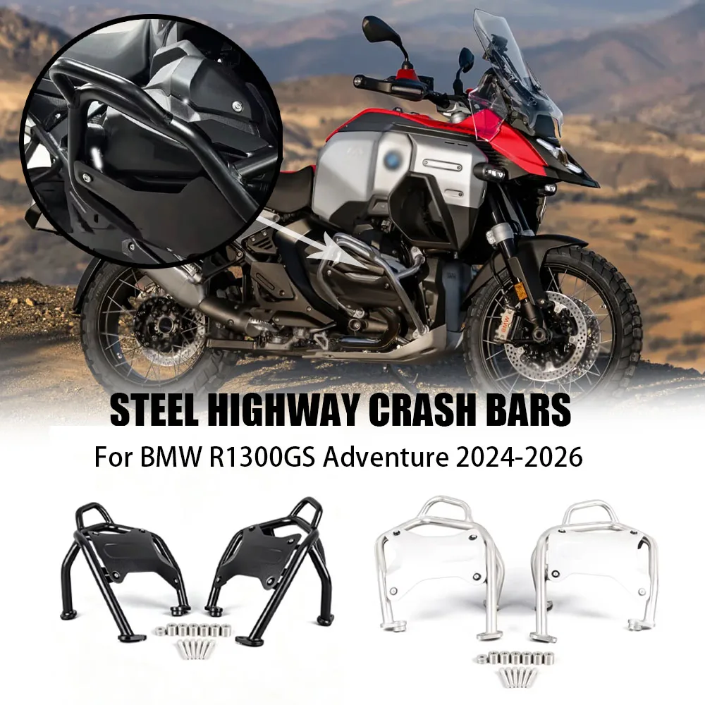 

New Motorcycle Accessories cover For BMW R1300GS Adventure 2024-2026 Engine Guard Highway Crash Bars Protector Bumper