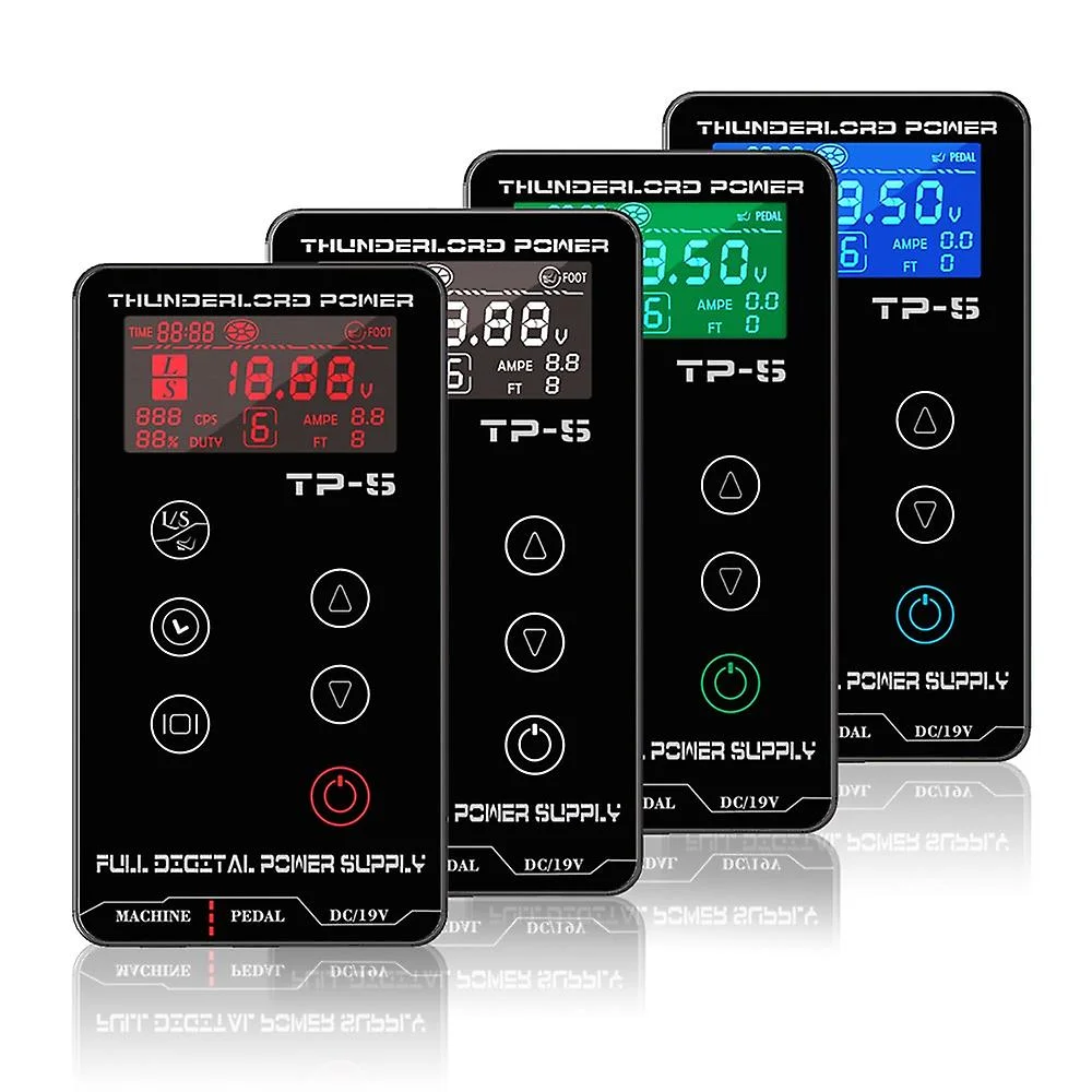 Tattoo Power Supply Tatuagem For Tattoo Machines Touch Screen Source TP-5 Digital LCD Makeup Dual Tattoo Power Supplies