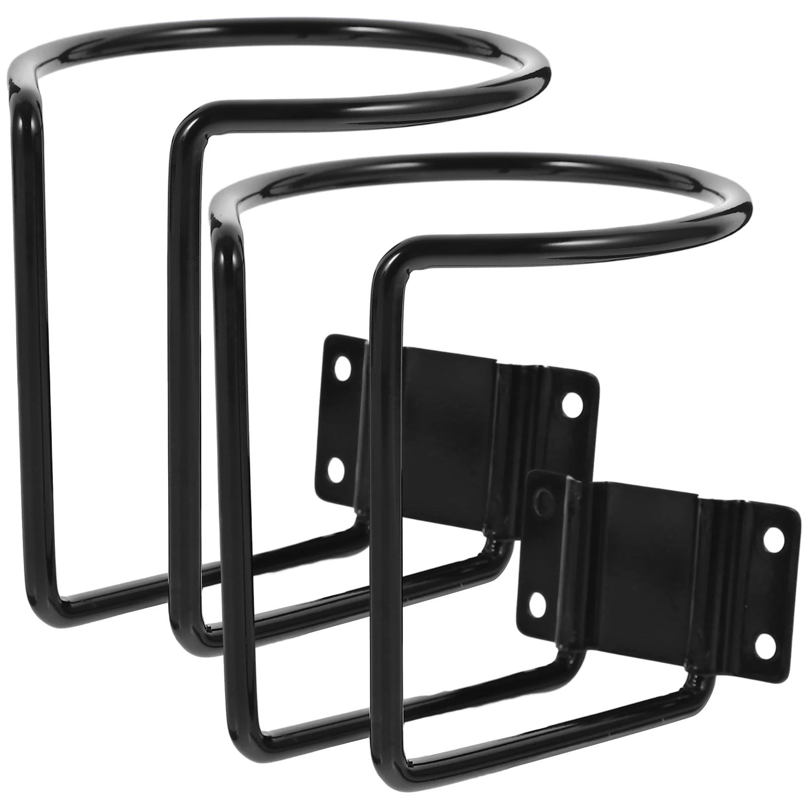 

2pcs CarBoatCupHolders BlackUniversalSeatforDrinks WallMountedVehicleTruckMarinePurpose BikeCupHolder WaterBottleRack