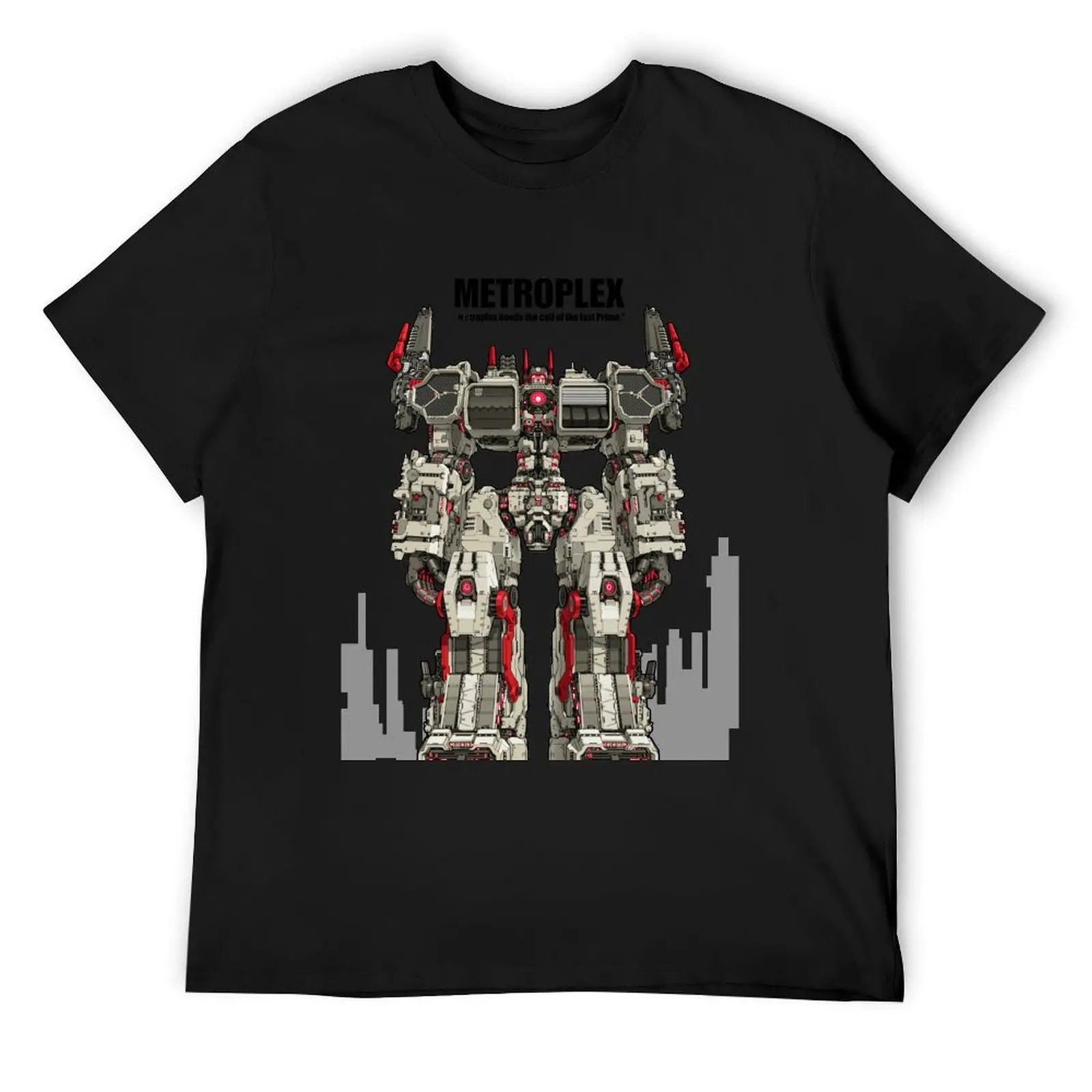 Metroplex_Transformer Citybot T-Shirt rapper graphic tees designer shirts man t shirt anime shirts men