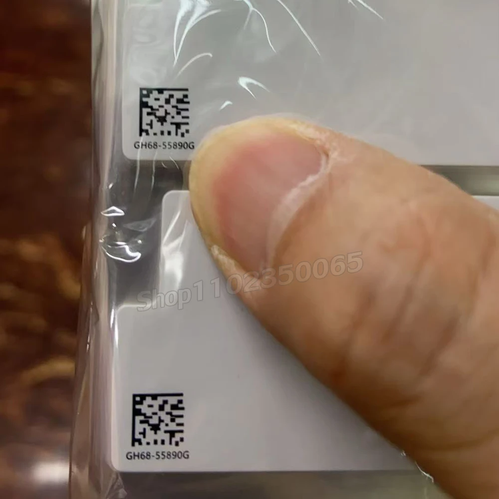 100 Pairs SM A56 A55 A16 A26  F16 W25 S24 OEM New Phone Package Box Matte Paper Seal Stickers For Unseal Outer Box Wrap Sealing