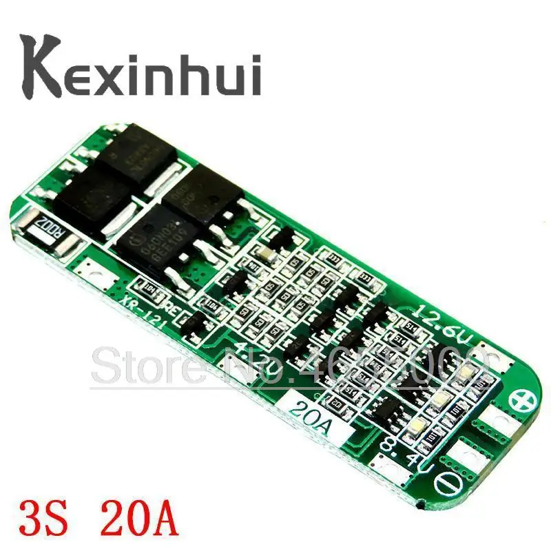 3S 10A 20A 25A 30A 40A 60A Li-ion Lithium Battery 18650 Charger PCB BMS Protection Board For Drill Motor Lipo Cell Module