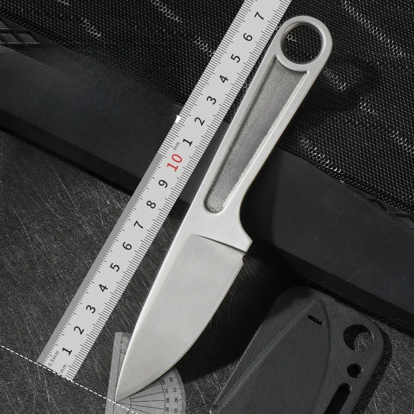 

KB 1119 Нож с фиксированным лезвием, лезвие из нержавеющей стали, многоцелевой инструмент для выживания на открытом воздухе, для кемпинга и пешего туризма с ножнами K