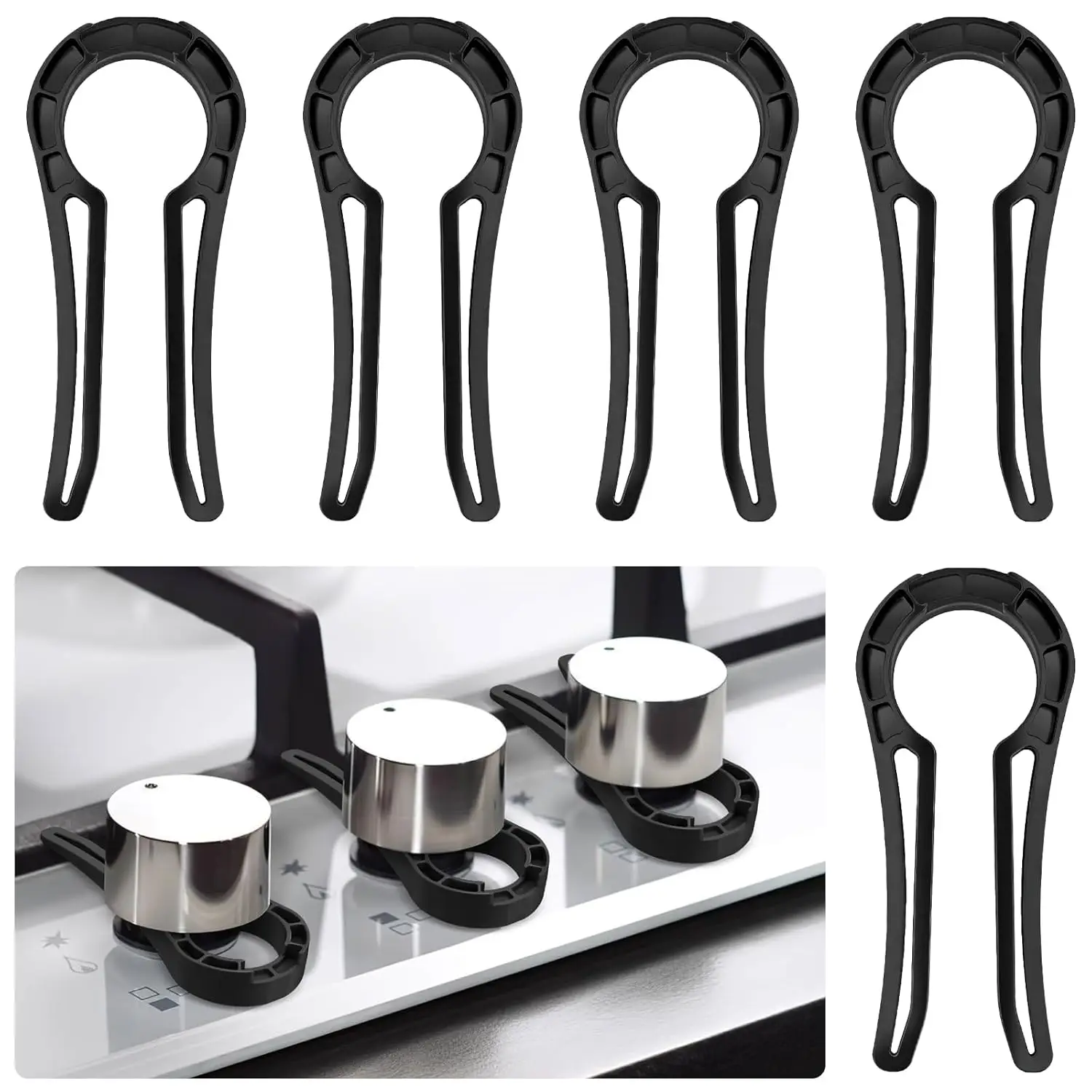 

1-20PCS Gas Stove Knob Locks Safety Protective Gas Stove Knob Covers Plastic Oven Knob Safety Covers for Gas Stove and Oven