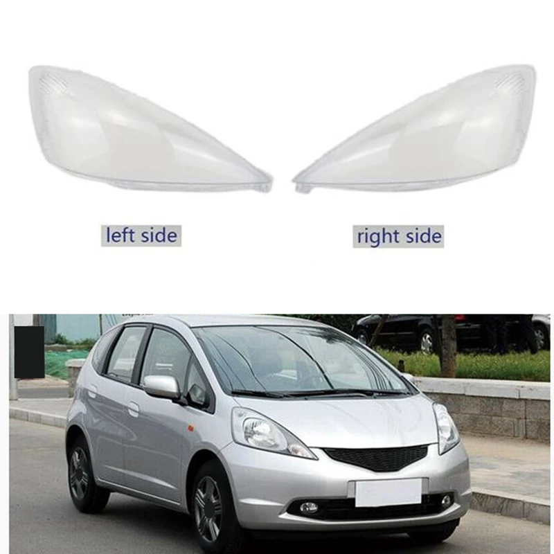 Car Front Left Head Light Lamp Cover Transparent Lampshade Headlight Cover Shell Mask Lens Replacement For Honda Fit 2008-2010