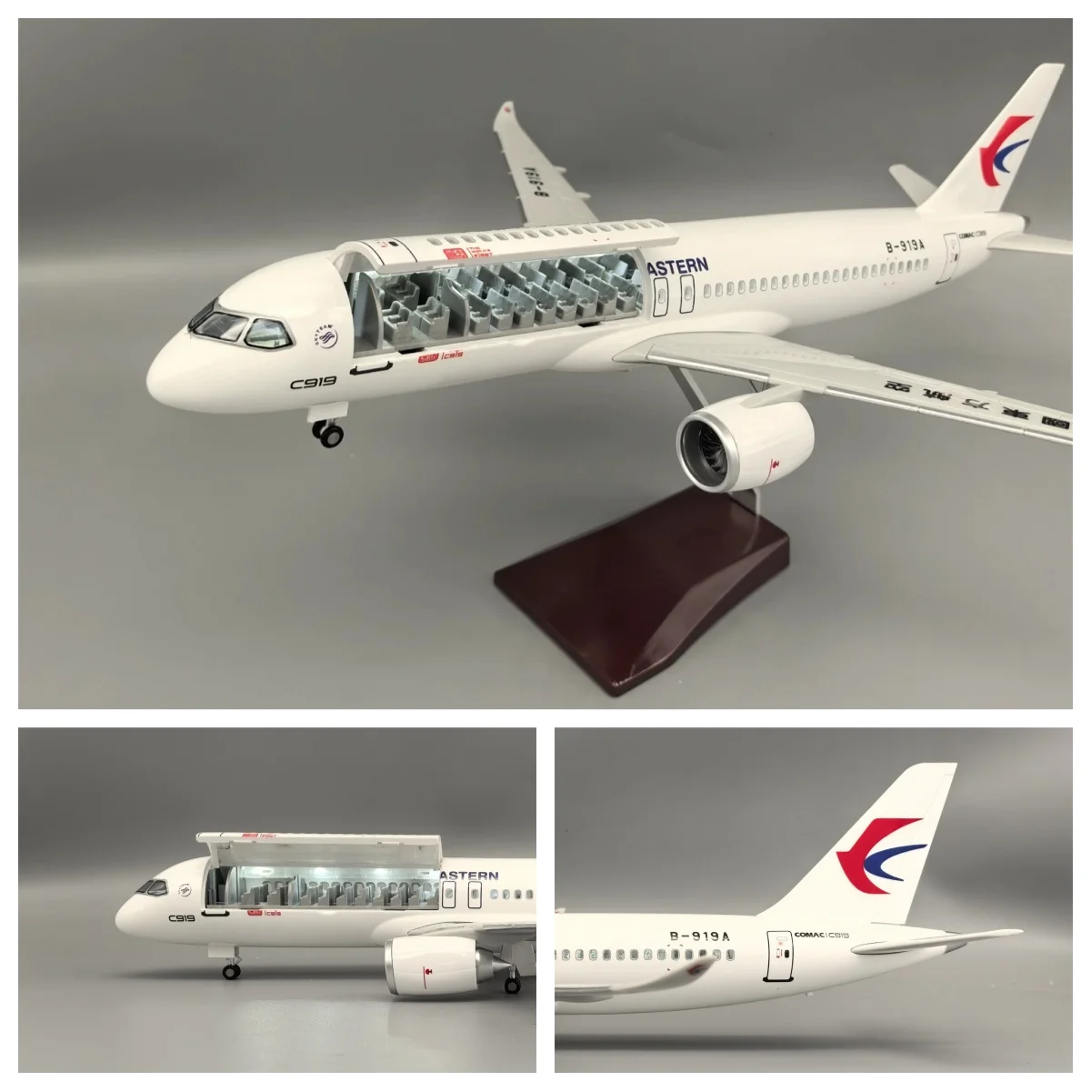 

China Eastern Airlines C919 Model Resin For Aircraft Kids Toys For Collections and Displays Collected Gift By Aviation