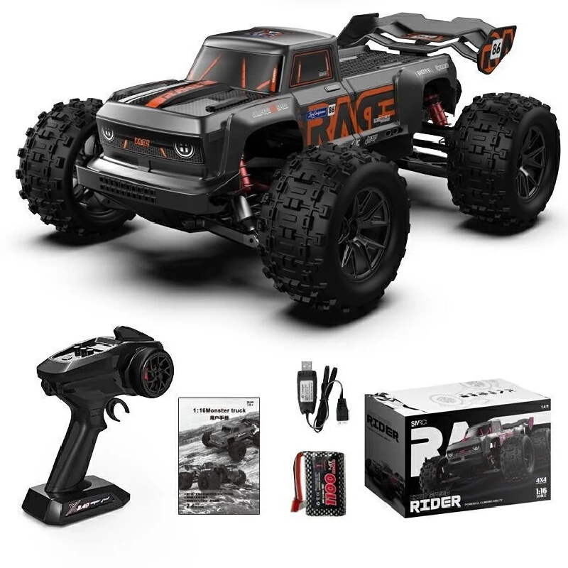 RC Remote Control Car 4WD 70KM/H High Speed Brushless Motor 35A ESC Metal Differentials Off-Road Monster Truck All Terrain  Toy