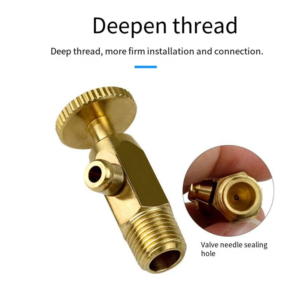 1PCS Brass Air Pressure Release Valve Water Valve Part Accessory To Old Cast Iron Radiator 12mm/16mm Nozzle Hand-tightening Type