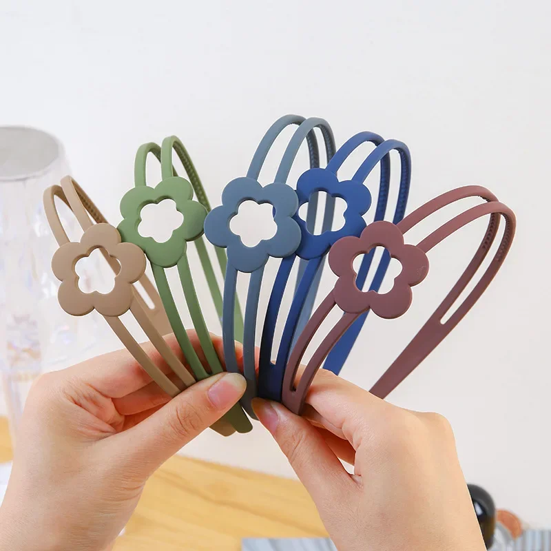 New Cute Sweet Flower Frosting Headband for Children Kid Girl Hair Band Jewelry Accessories Headwear Wholesale
