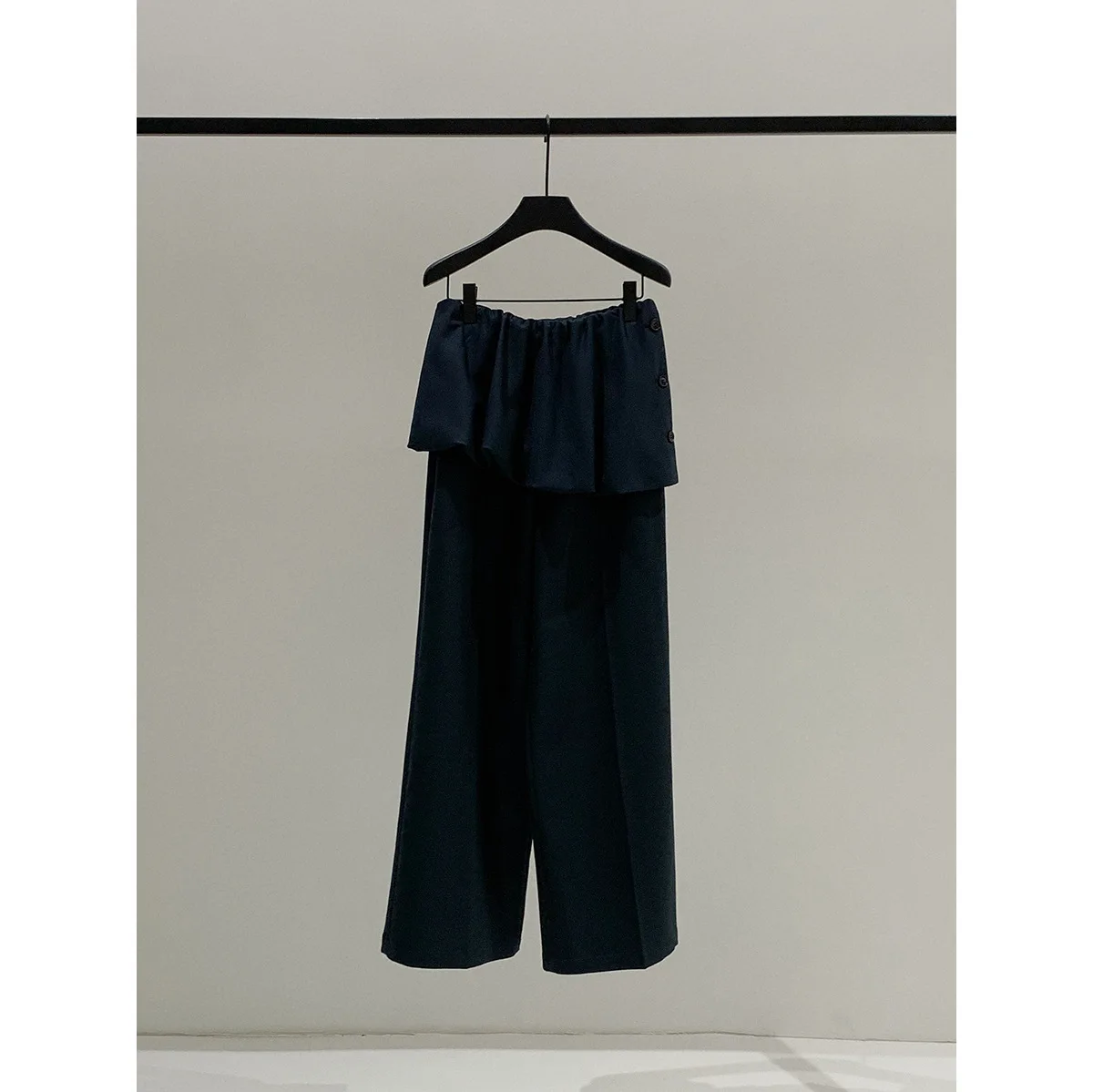 SuperAen Casual Gerade Breite bein Hosen Frauen 2025, Herbst Neue Lose Einfarbig Volle Länge Hosen