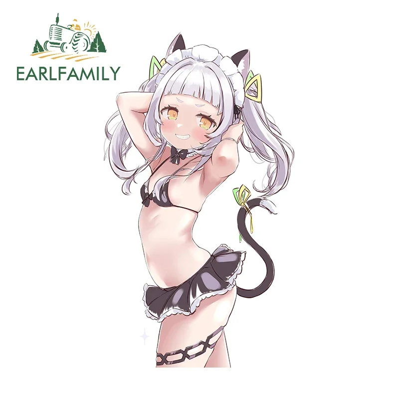 

EARLFAMILY 13 см x 7,4 см Loli NSFW кошачьи ушки автомобильные наклейки интересное аниме наклейка кондиционер креативный JDM мотоциклетный Декор